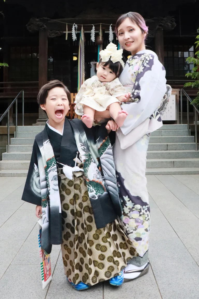 桜神宮にて七五三のお写真